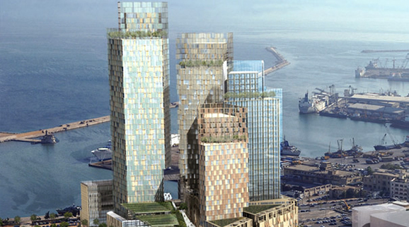 Solidere, le projet de reconstruction du centre-ville de Beyrouth est censé s’achever en 2020, avec un front de mer de gratte-ciels.