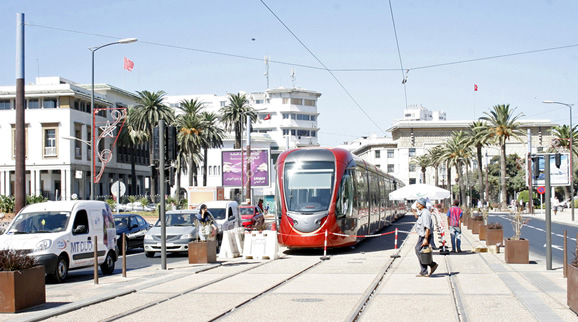 Le tramway de Casablanca inauguré en décembre : une réalisation franco-marocaine.